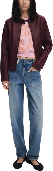 Jakne Desigual femra bordeaux