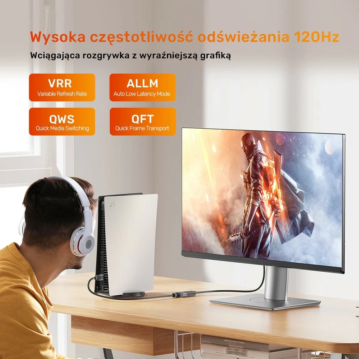 Kabllo HDMI extender Unitek 8K 1.5m, argjendë-e zezë