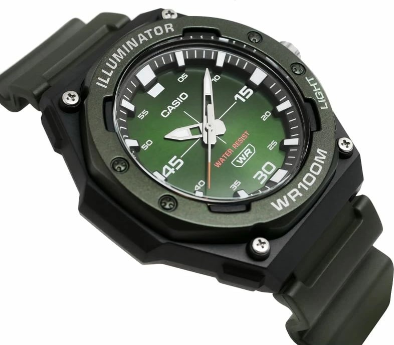 Orë dore për meshkuj Casio, e zezë