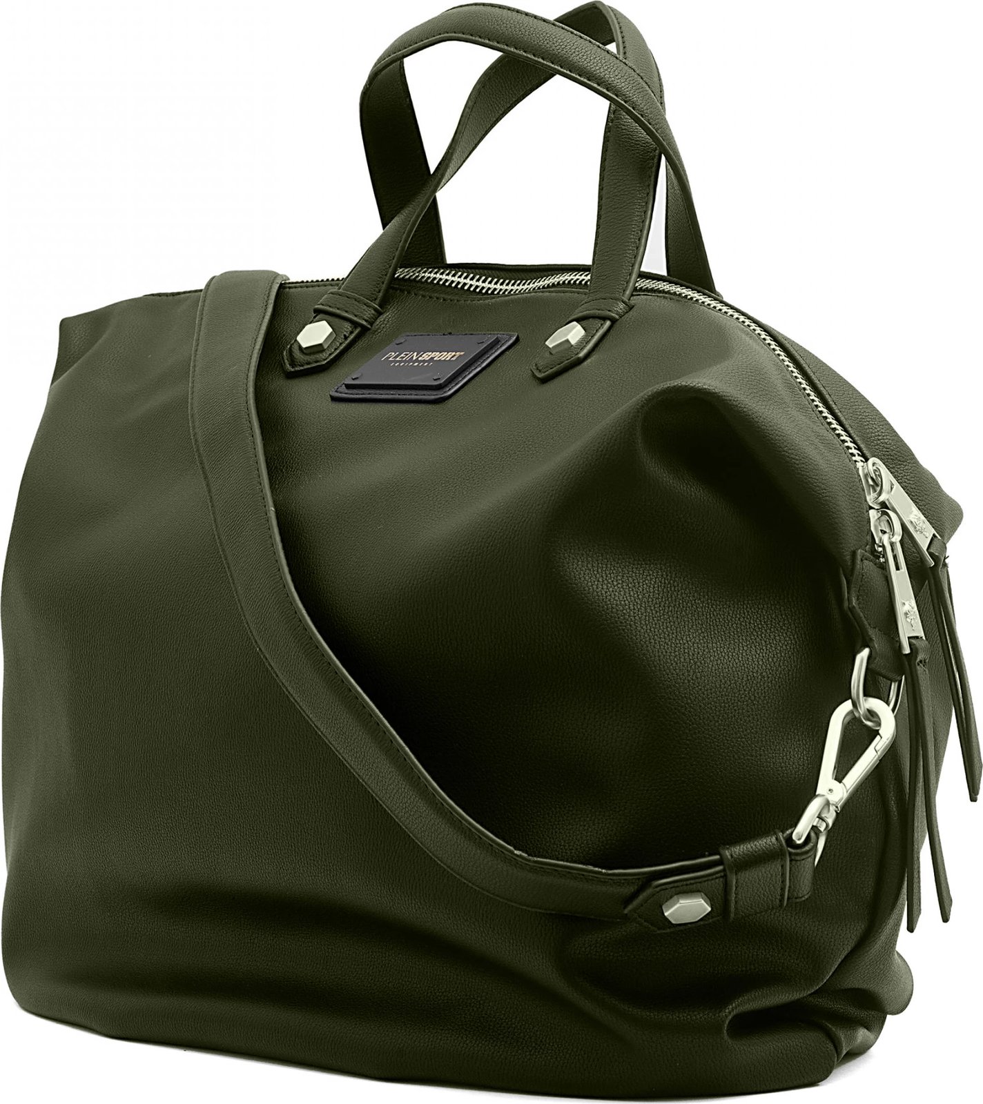 Çantë krahu për femra Plein Sport, e gjelbër 