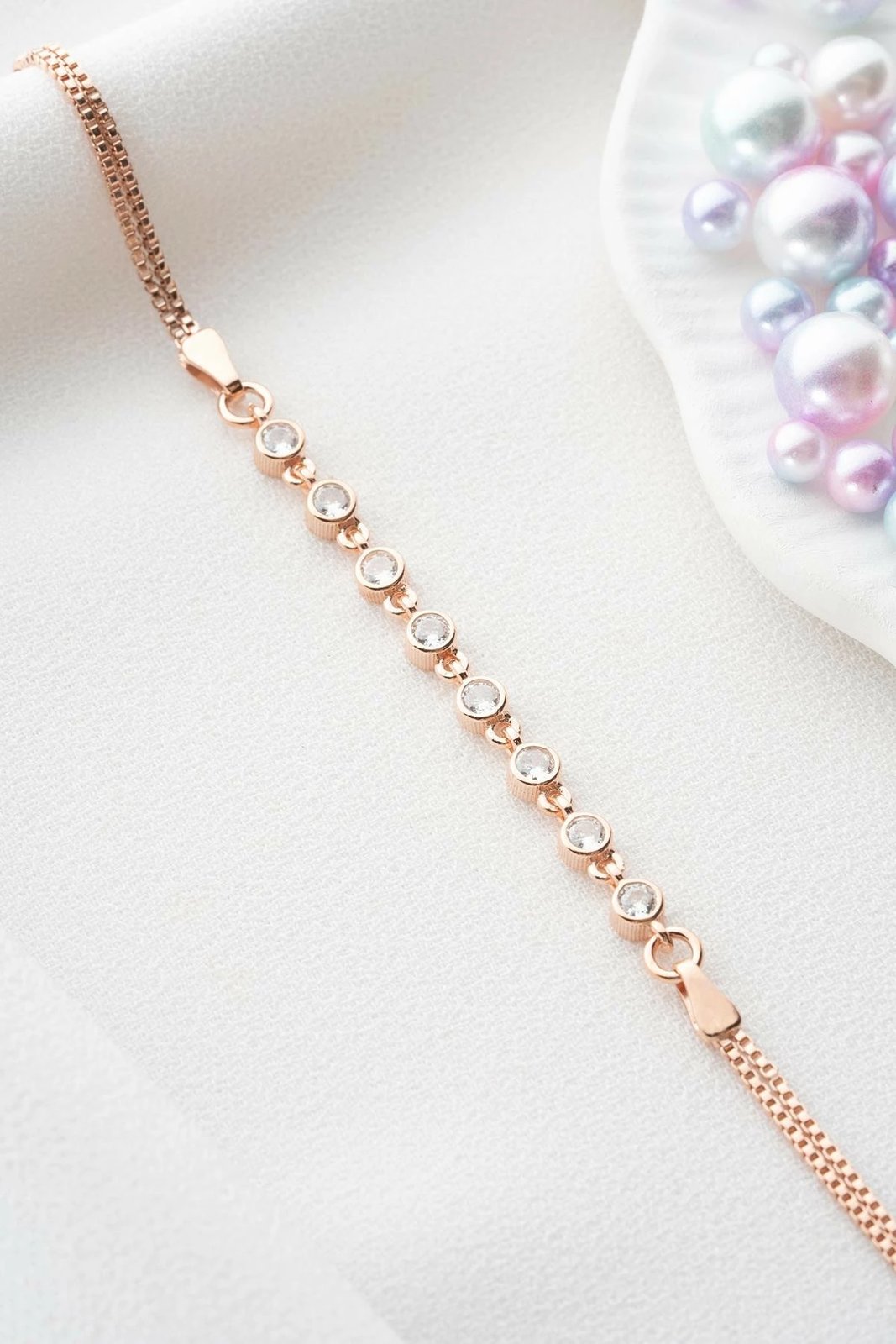 Byzylyk argjendi, ngjyrë rozë ari, Jumeon, NRZ999450 Byzylyk argjendi, ngjyrë rozë ari, Jumeon, NRZ999450