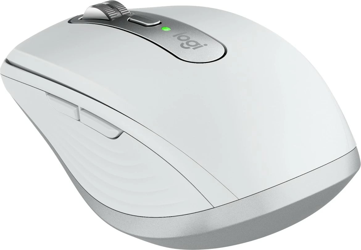 Maus Logitech MX Anywhere 3S, Djathtas, Laser, RF Wireless + Bluetooth, 8000 DPI, Gri, Bardhë