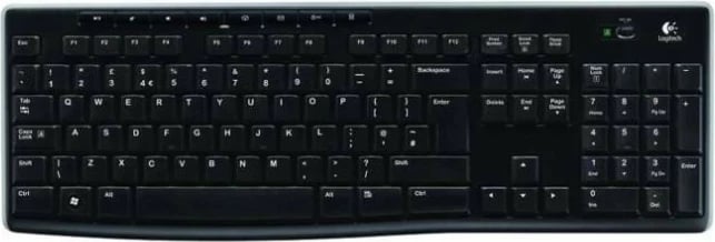 Tastierë wireless Logitech K270, USB Unifying Receiver, e zezë