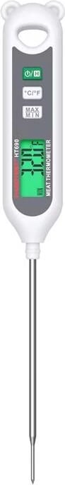 Termometër ushqimi Habotest HT690 me sondë të gjatë, i bardhë