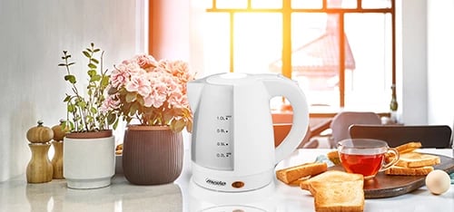 Çajnik elektrik, Adler, MS1276, 1.0 L, 1350-1600W, plastikë, bardhë