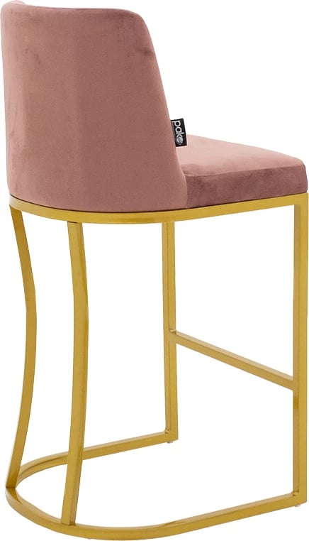 Karrige për bar mesatare Impartial I këmbë metali ngjyrë ari-kadife mollë e kalbur