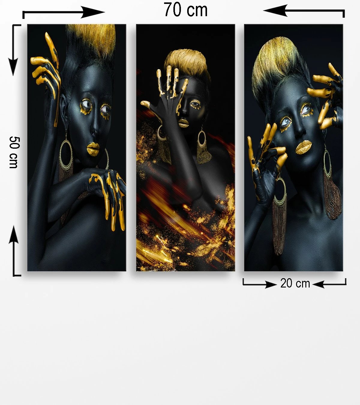 Pikturë dekorative MDF, 3 copë, Wallity, MDF0042