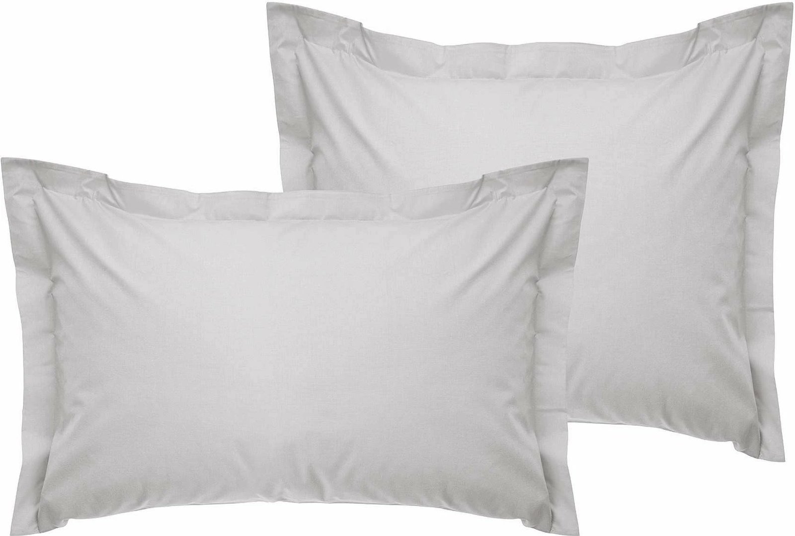 Set jastëkësh Oxford satin, 2 copë, ngjyrë gri e çelët, L'essentiel