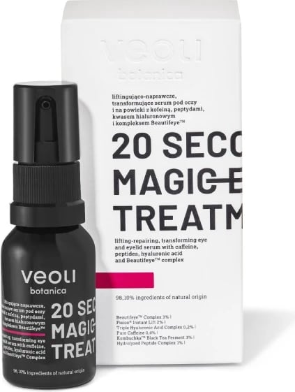 Serum për sy dhe qepalla Veoli Botanica 20 Seconds Magic Eye Treatment Lifting and Repair për femra, 15ml