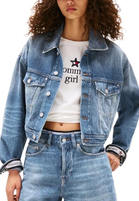 Jakne Tommy Hilfiger Jeans femra, blu