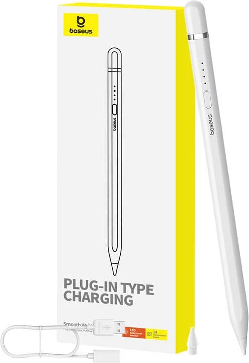 Stylus aktiv Baseus Smooth Writing Series, P80015806211-02, wireless, për iPad, Bardhë