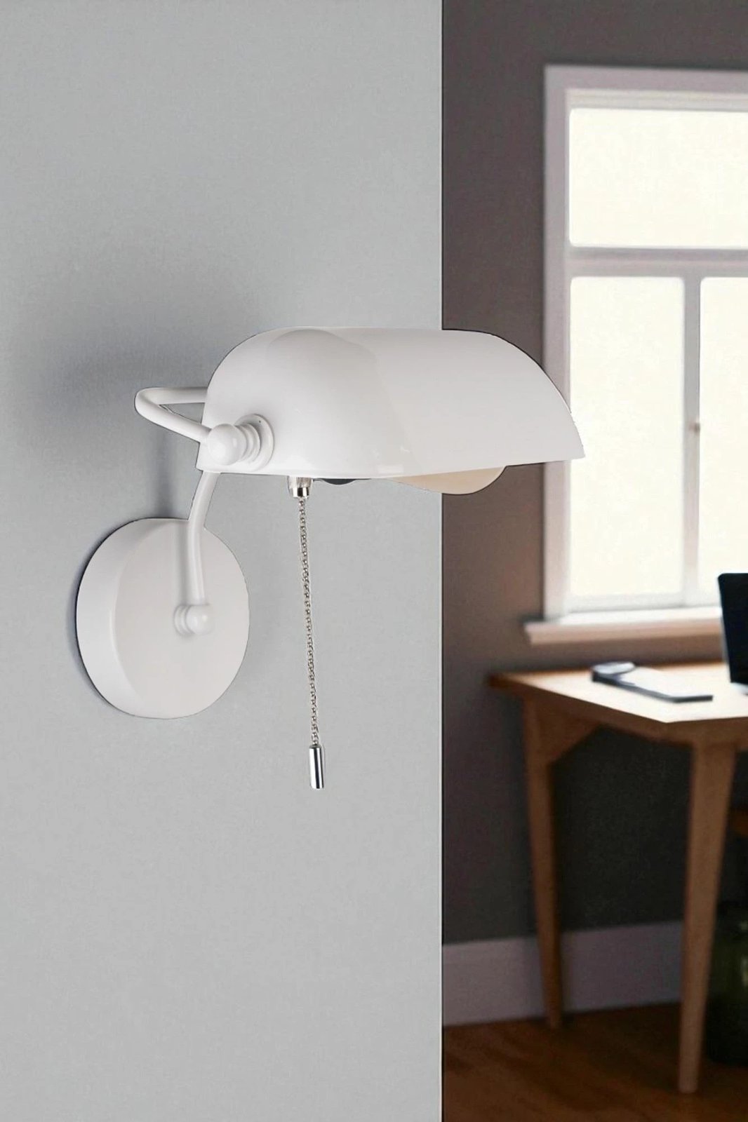 Llambë muri Opviq, e bardhë, 9084-4