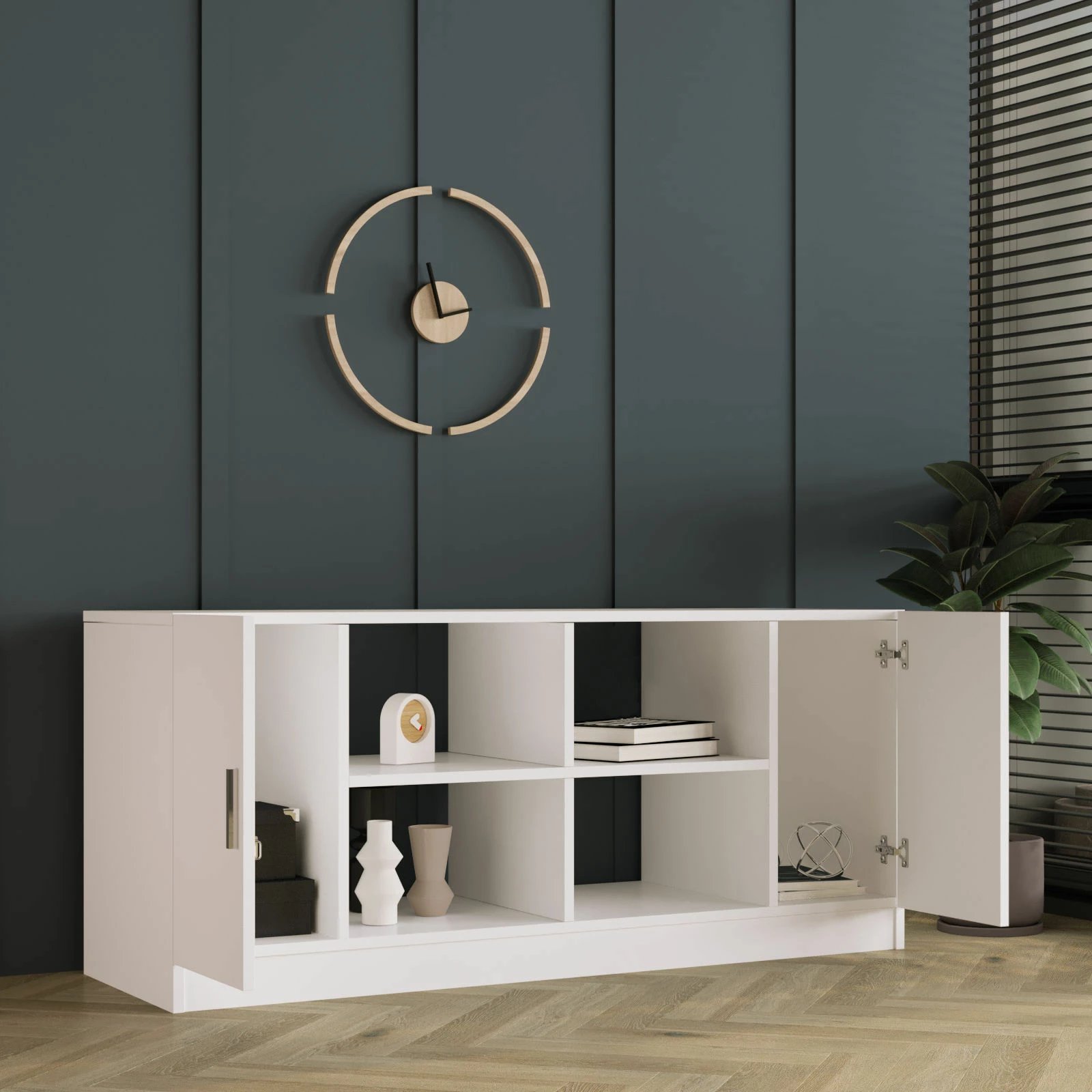 Dollap multifunksional Hanah Home, Vo6-W, i bardhë