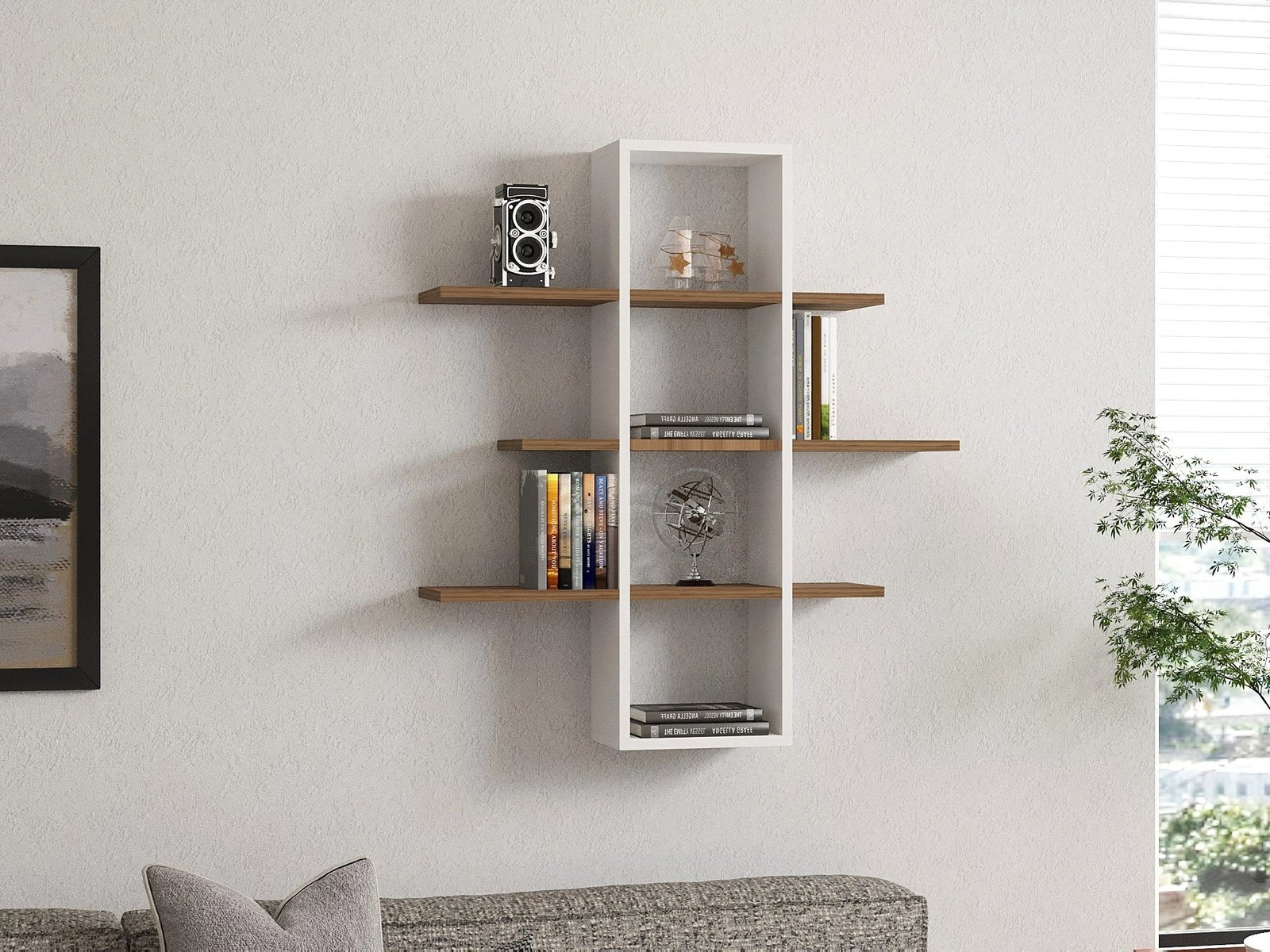 Raft muri Hanah Home, Ardo, ngjyrë arre dhe e bardhë