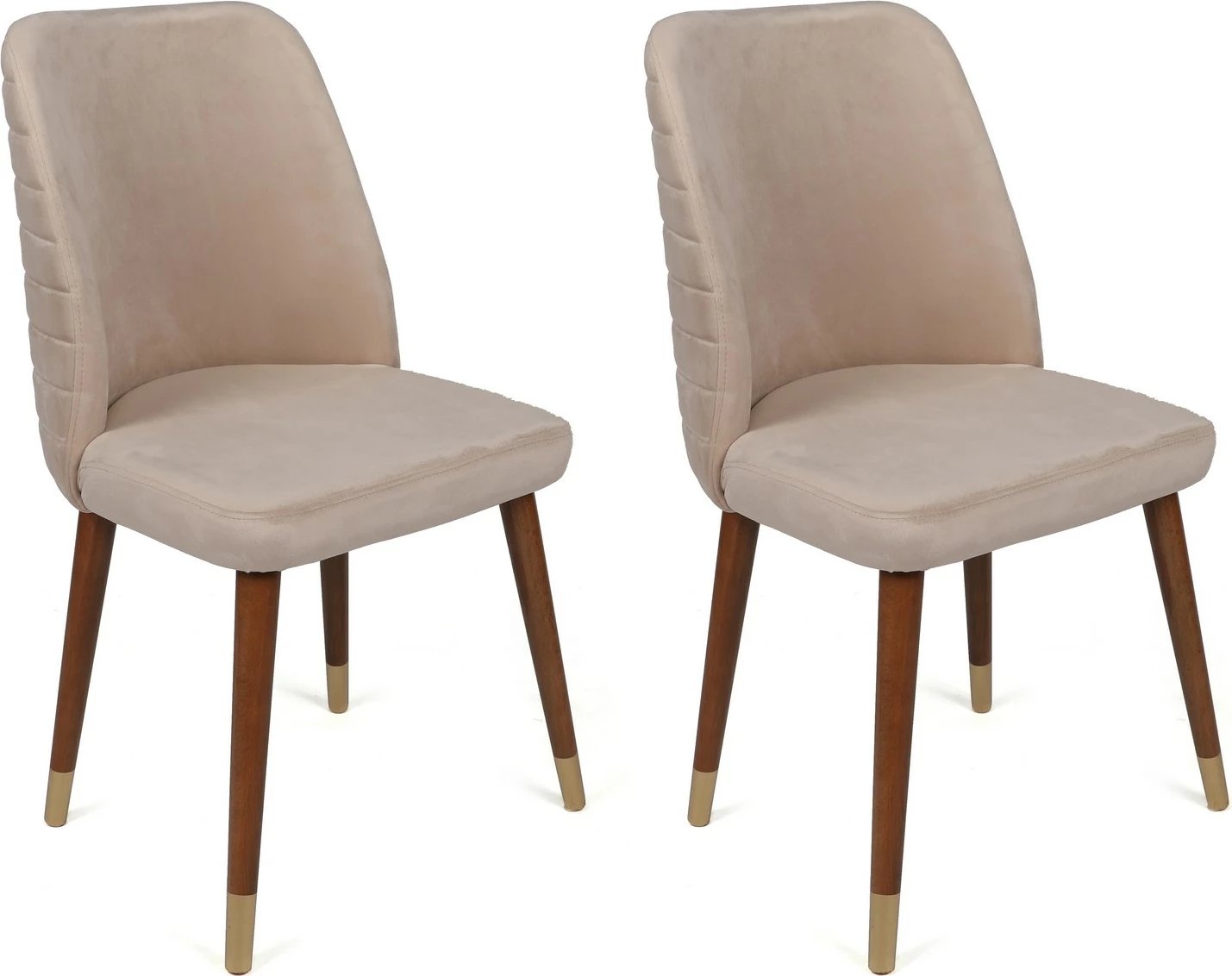 Set karrigesh (4 copë), Hanah Home, Hugo-387 V4, krem dhe ari
