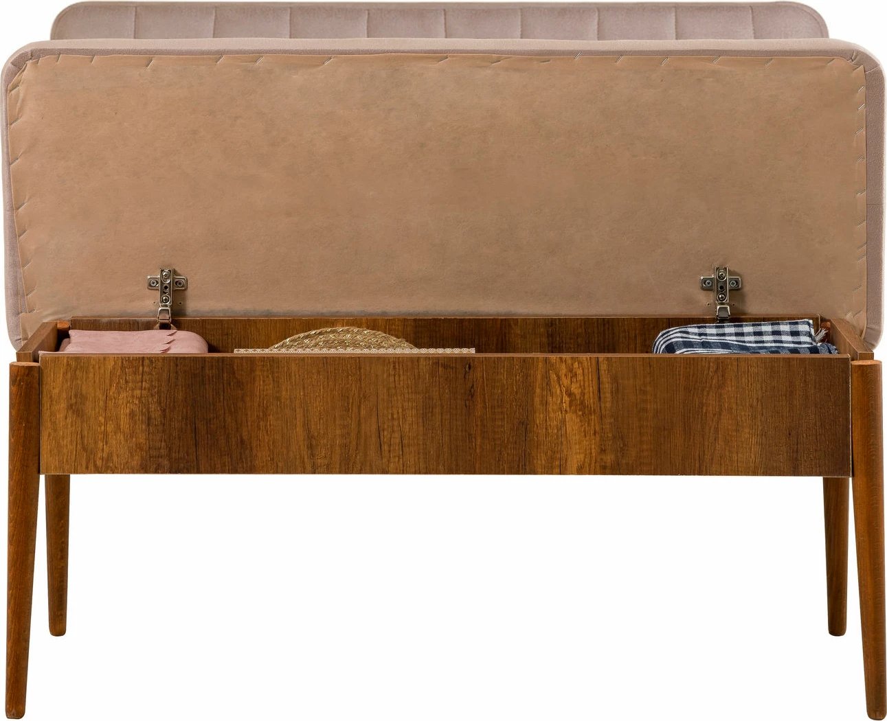 Bankë me depo, ngjyrë arre dhe gur, Skye Decor