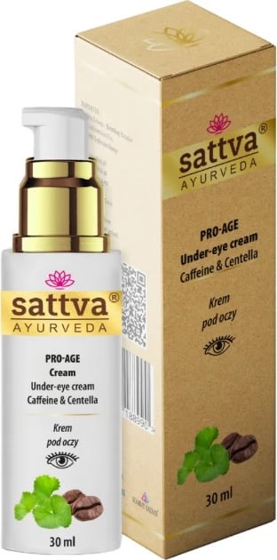 Krem për rreth syve Sattva Pro-Age Under Eye Cream me kafeinë dhe centella për femra, 30ml