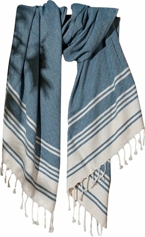 Peshqir plazhi Fouta, ngjyrë indigo, New Diamond, Mijölnir, 90x170cm