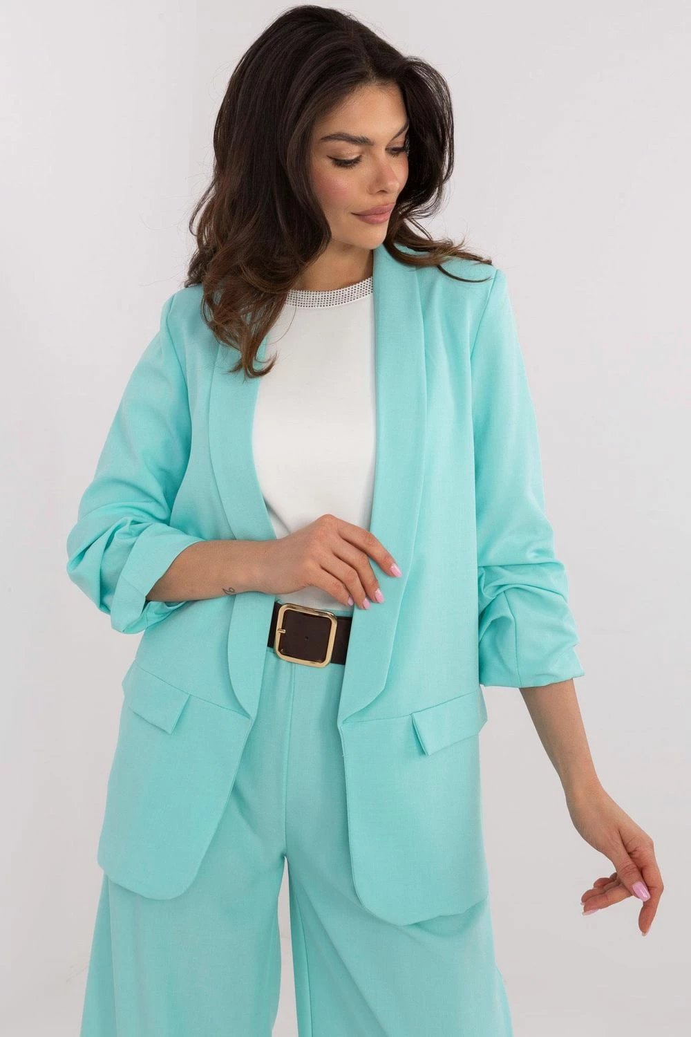 Blazer femra Italy Moda 206400, e gjelbër