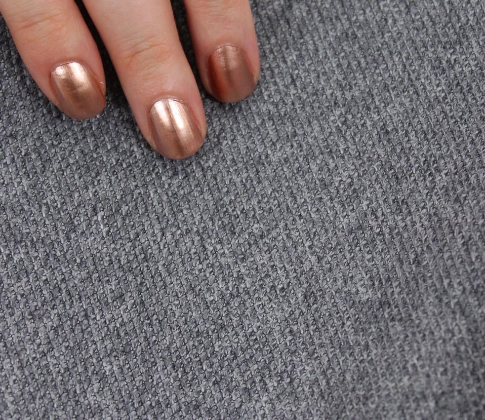 Puf Atelier del Sofa, ngjyrë gri, këmbë bakri, 42x40cm