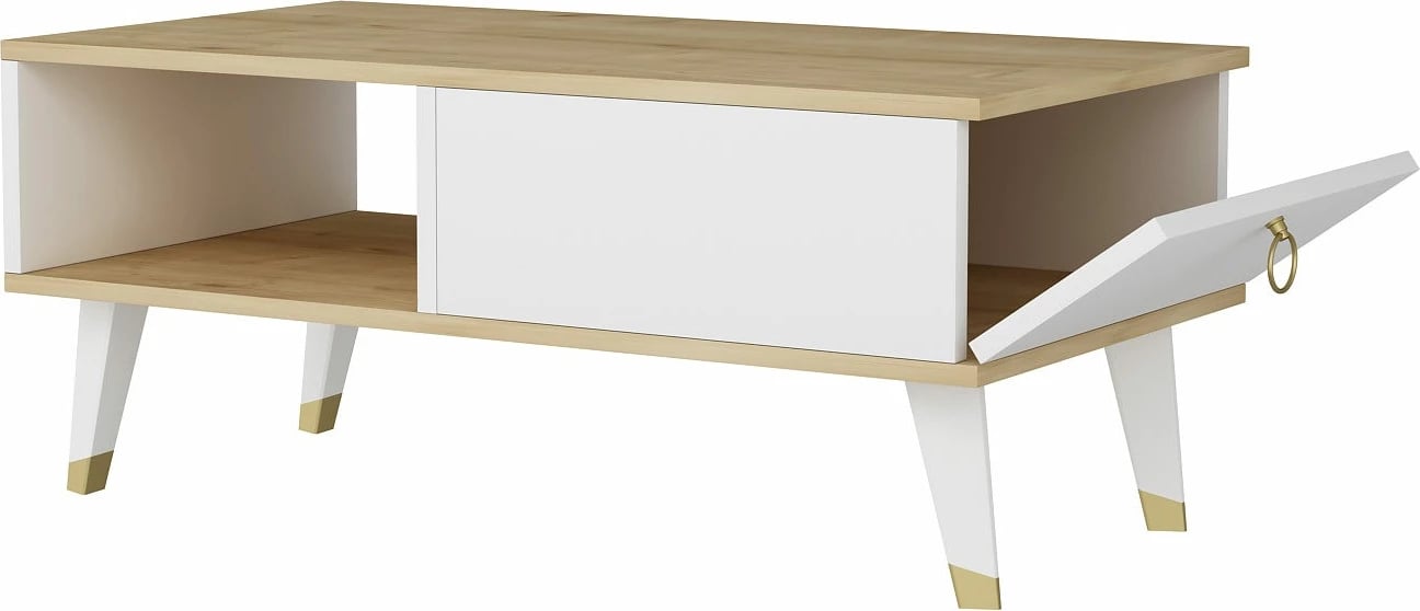 Tavolinë kafeje Hanah Home, Delux - ngjyrë safir, e bardhë