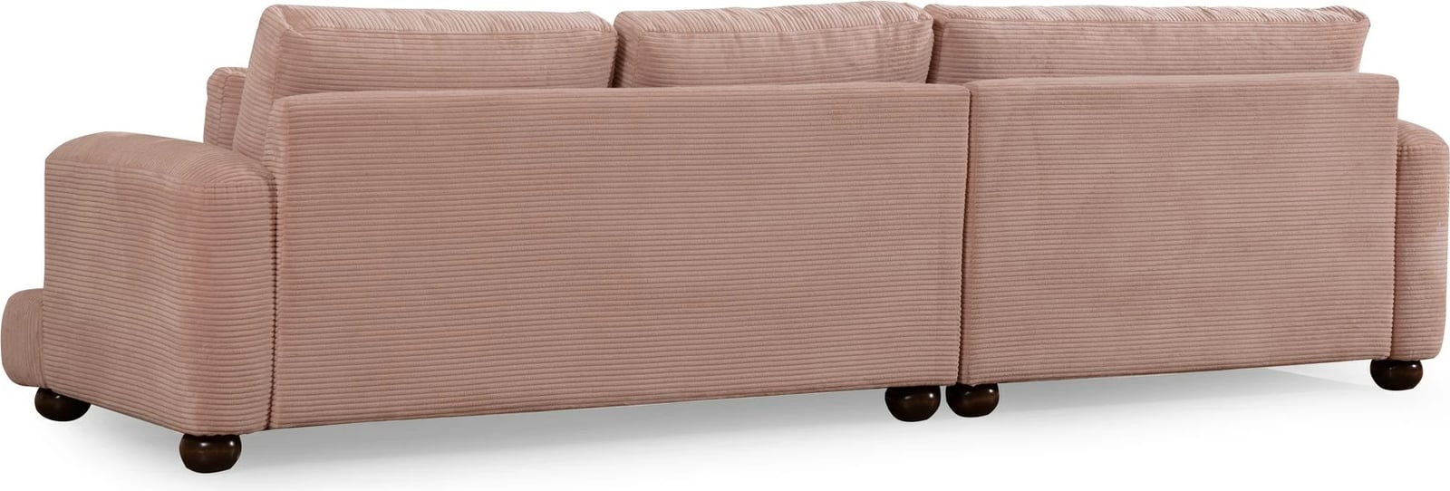 Këndare Atelier del Sofa, këndore e majtë, ngjyrë rozë, River Corner (Chl-2R)