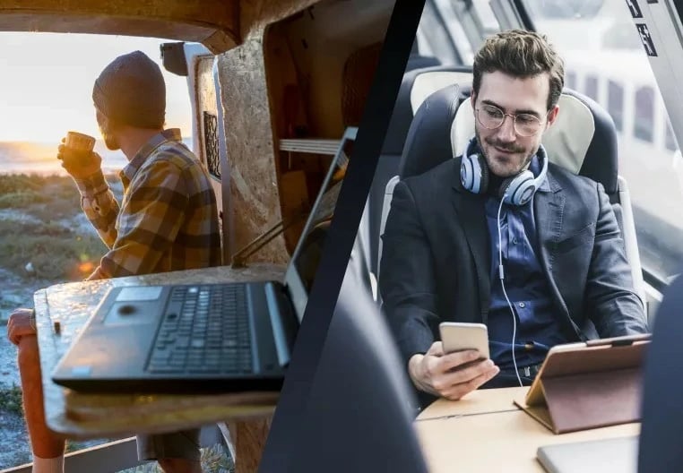 Router mobil Netgear Nighthawk M3 MH3150-100EUS 5G WiFi 6, i zi, set me bateri + kabllo USB-C