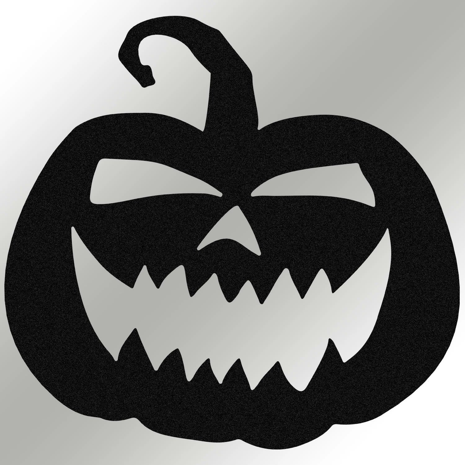 Aksesor dekorativ metalik për mur, Wallity, Halloween 14, ngjyrë e zezë, 53x50cm