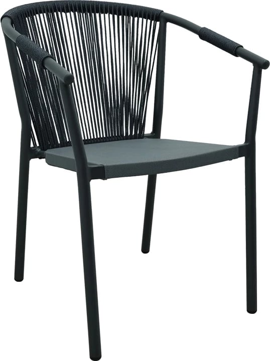 Karrige alumini, ngjyrë gri, e grumbullueshme, 56x63x82cm