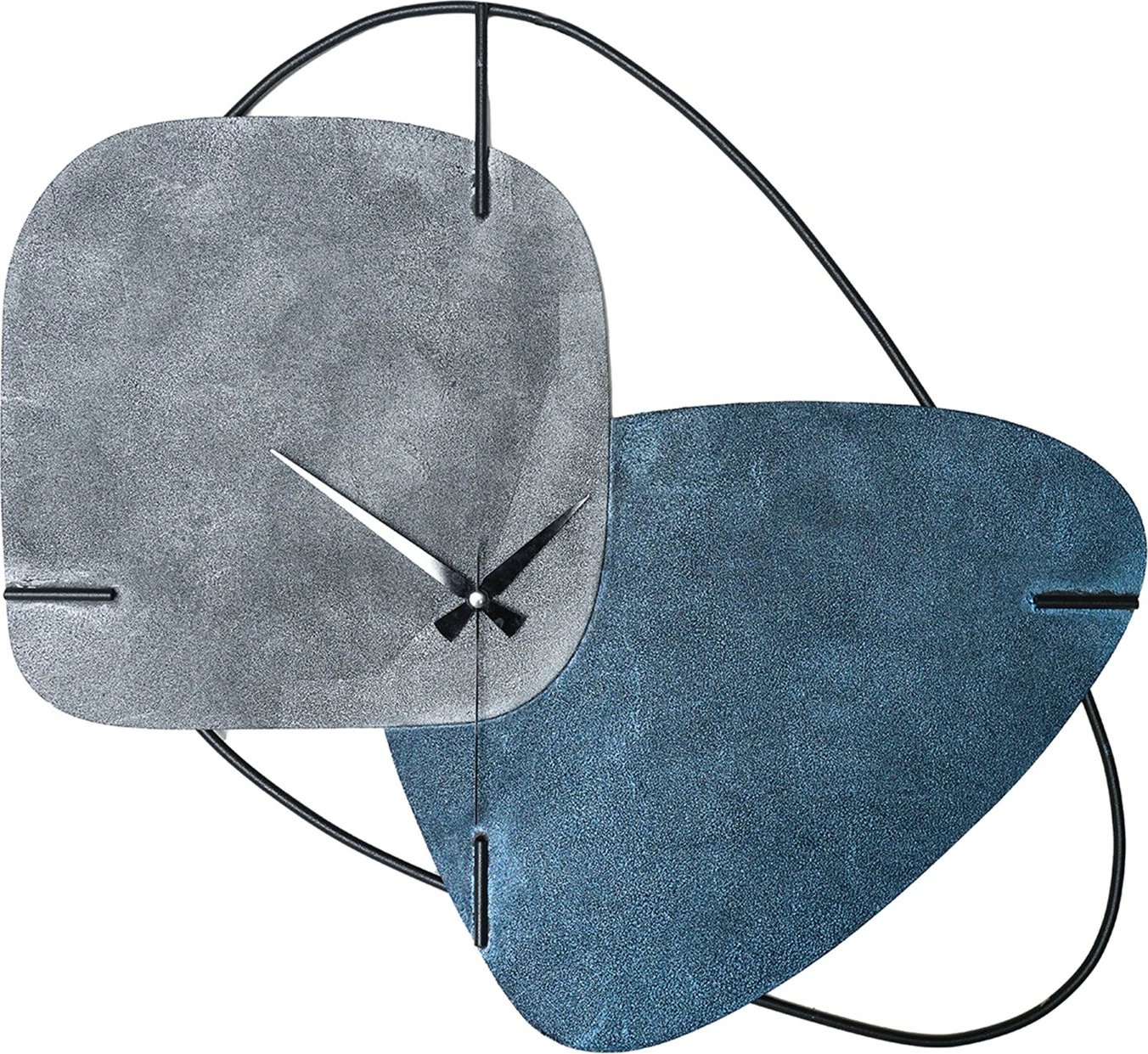 Orë muri dekorative prej metali Wallity, Brazil, gri/blu