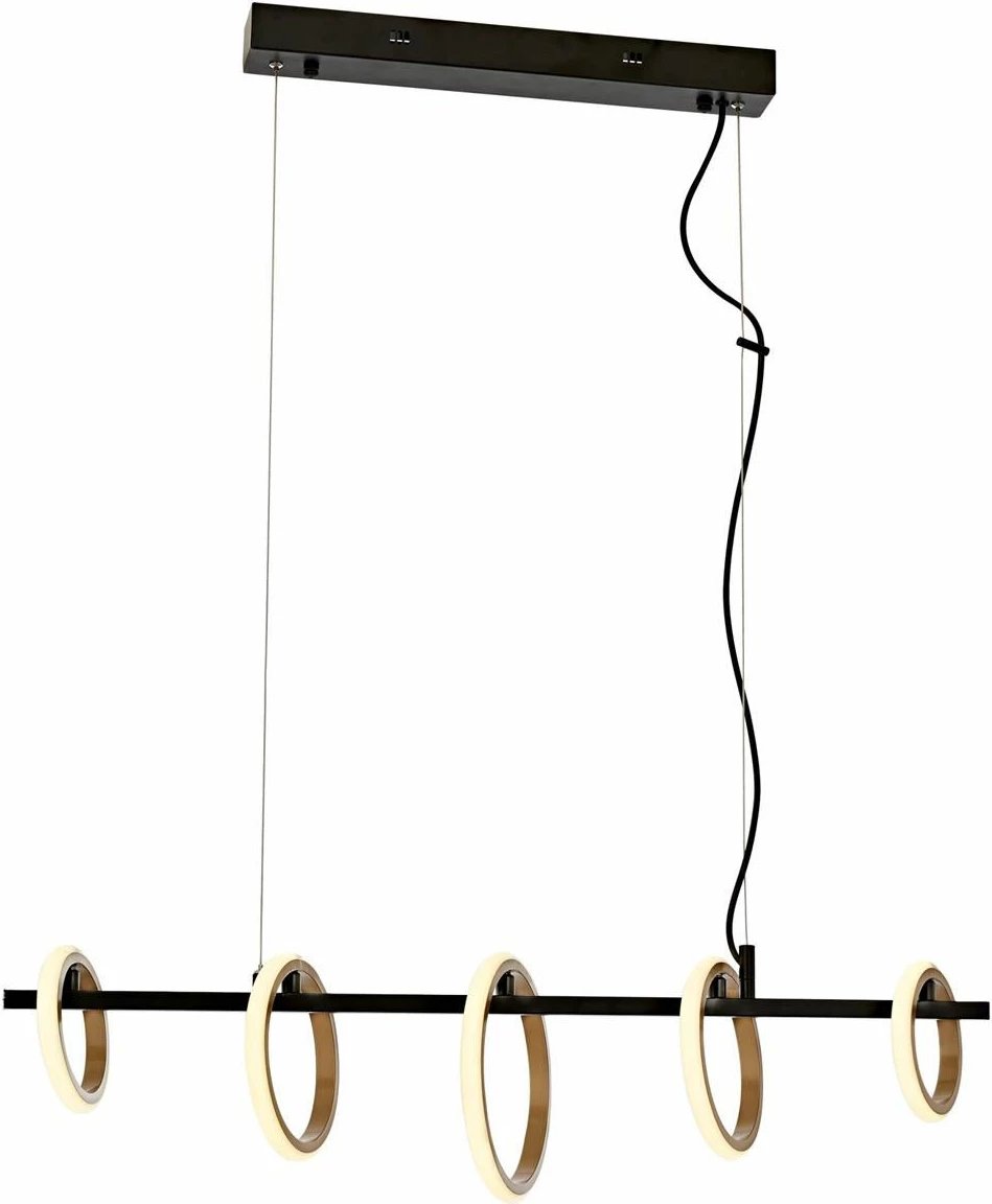 Llambë varëse moderne Opviq, AV-1873-5Y-BSY, e verdhë dhe e zezë