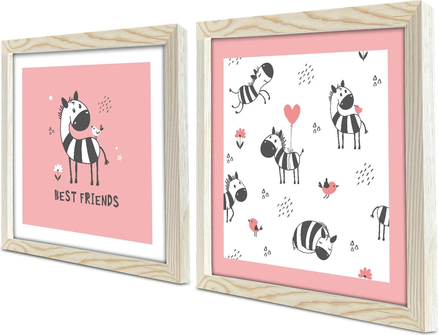 Pikturë dekorative me kornizë MDF (2 copë), Wallity, 2P3333KCT-020