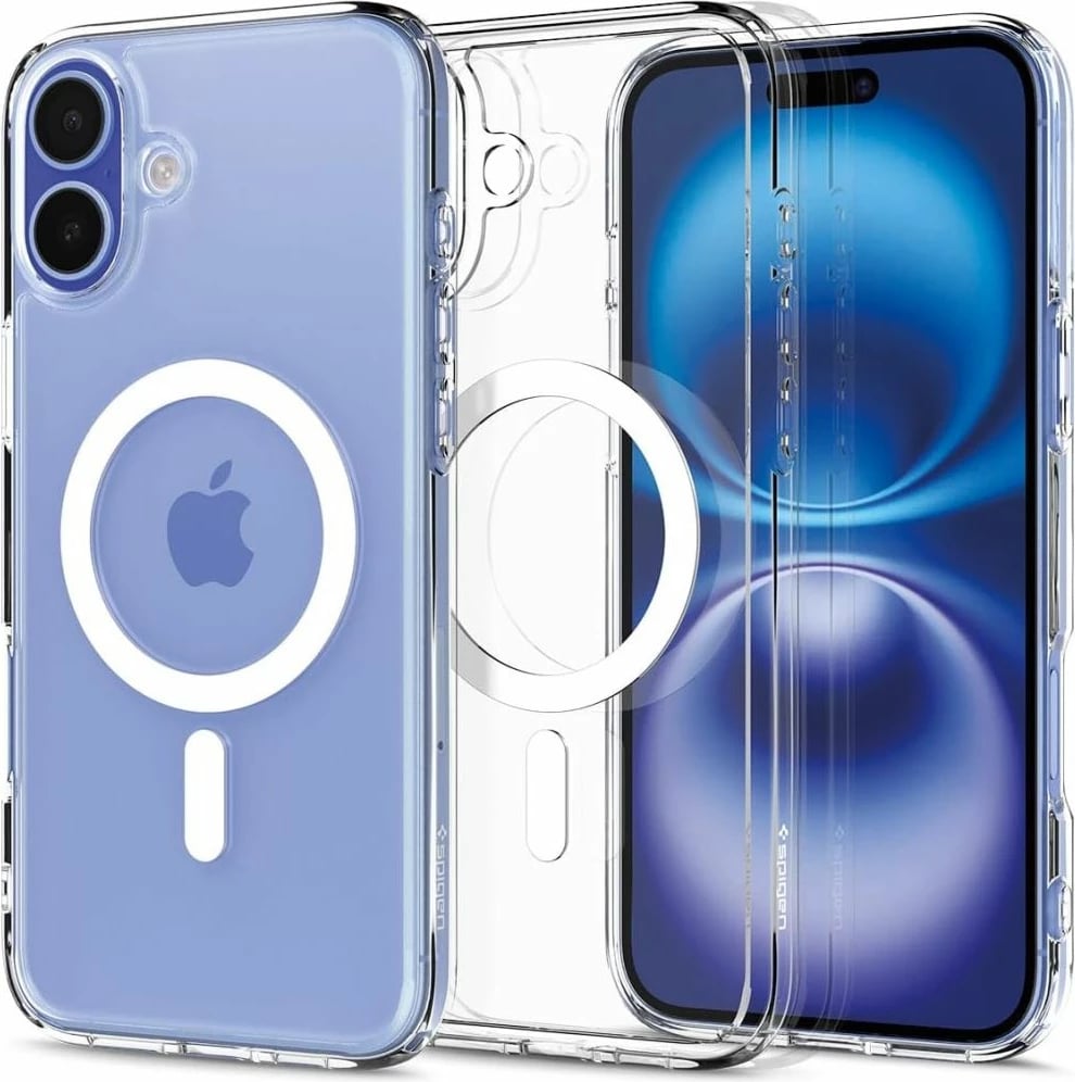 Mbështjellës Spigen Ultra Hybrid Mag për iPhone 16 Plus, MagSafe, Bardhë