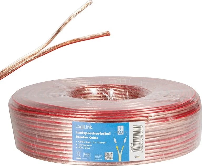 Kabllo për instalim të altoparlantëve LogiLink