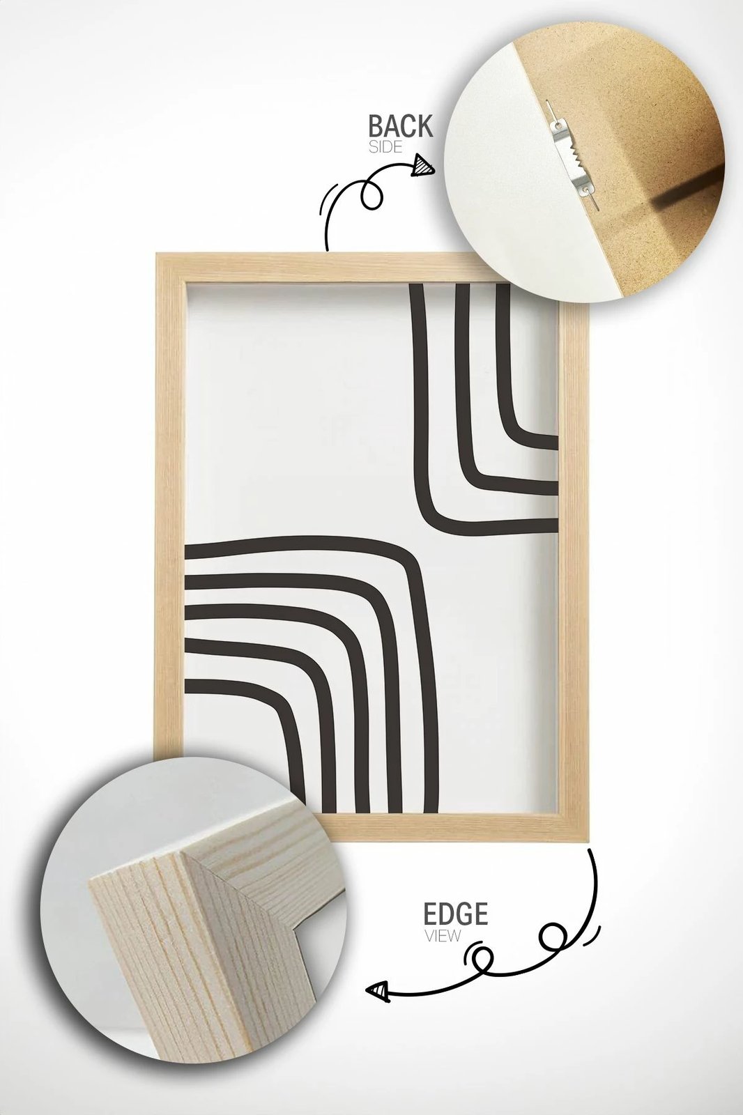 Pikturë dekorative me kornizë (3 copë), Wallity, Ersydata14-3348