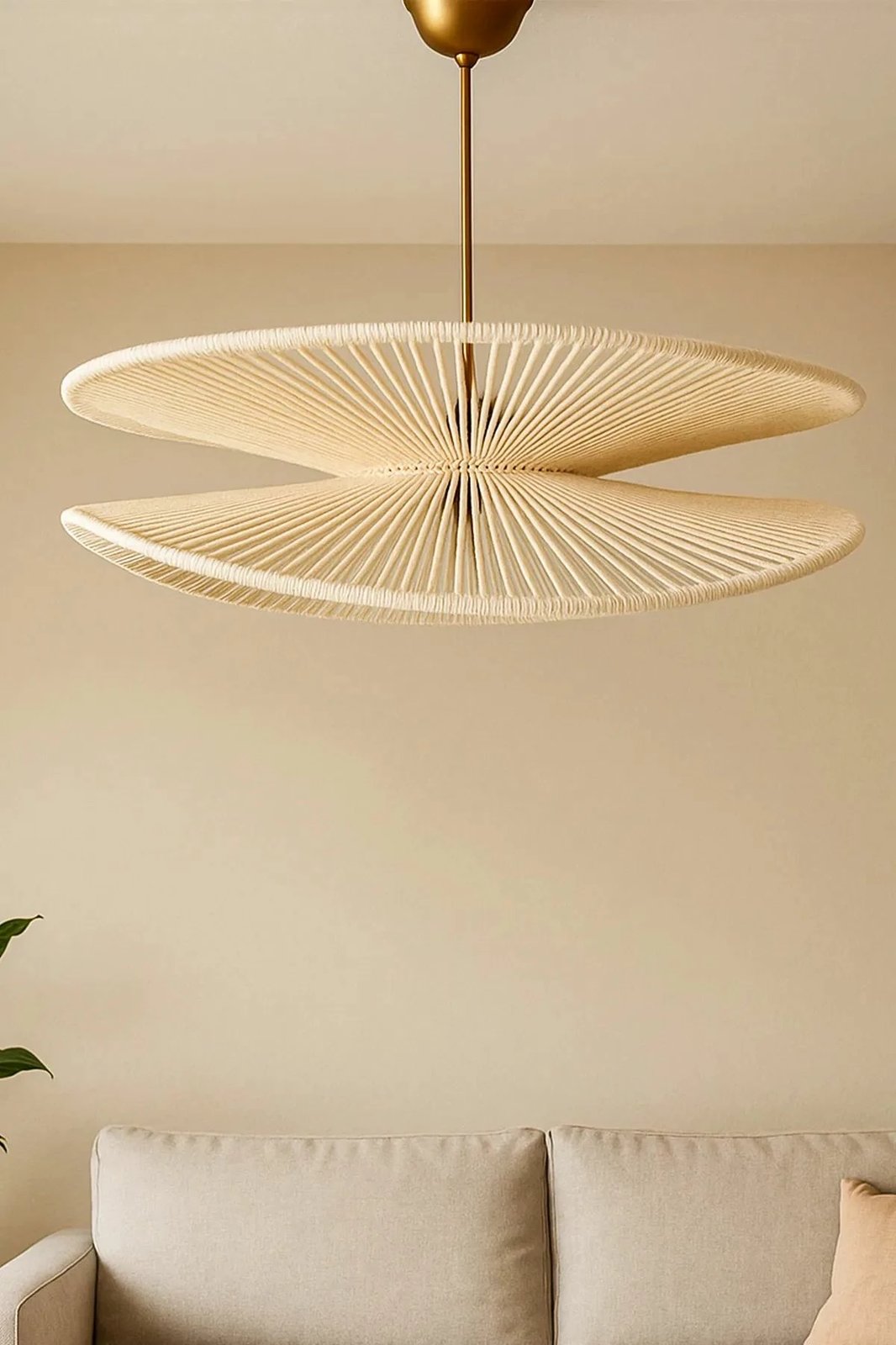 Llambë tavani Opviq, BK170, ngjyrë ecru dhe ari