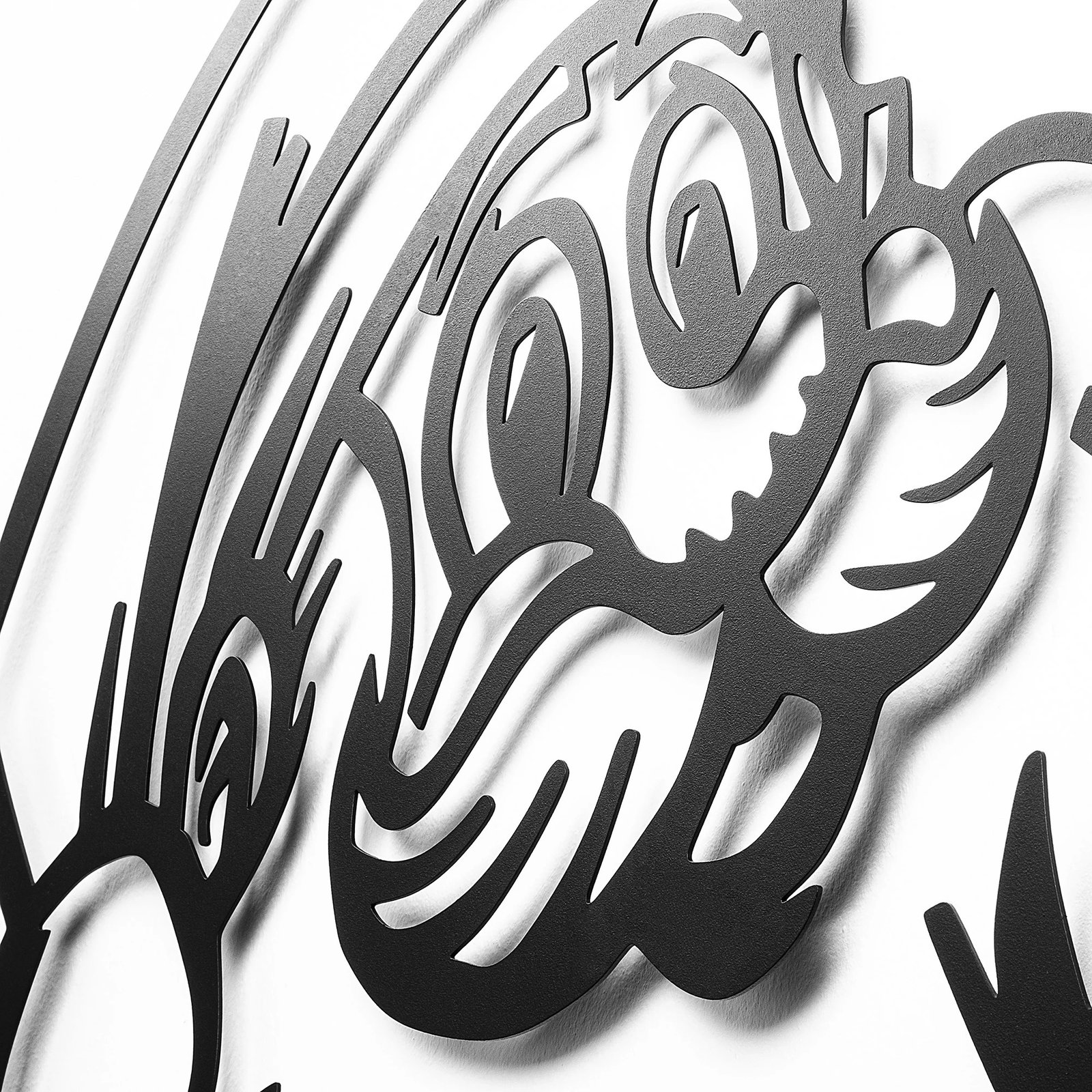 Aksesor dekorativ metalik për mur, Wallity, XMASBLACK - 014