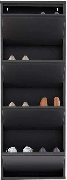 Dollap këpucësh Skye Decor, 4 pjesë, metal, antracit