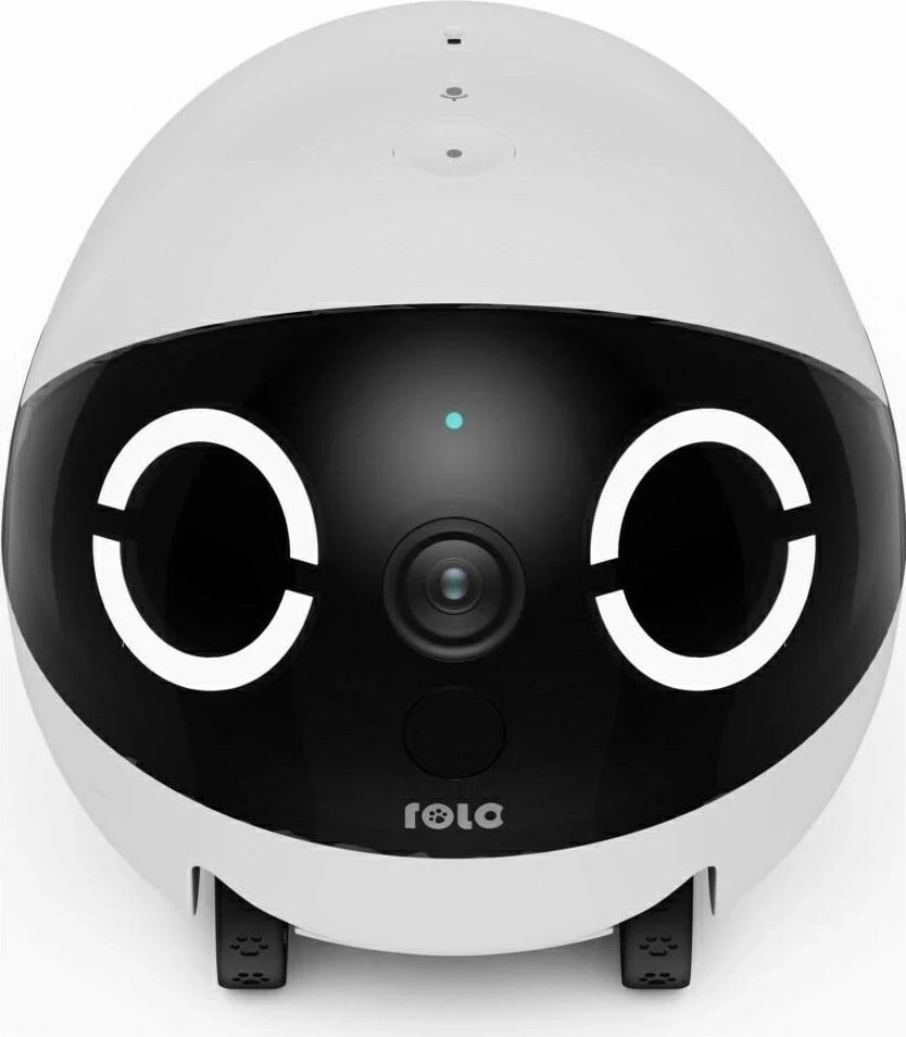Robot shoqërues Enabot ROLAMINI, për qen e mace, bateri 5000mAh, bardh e zi