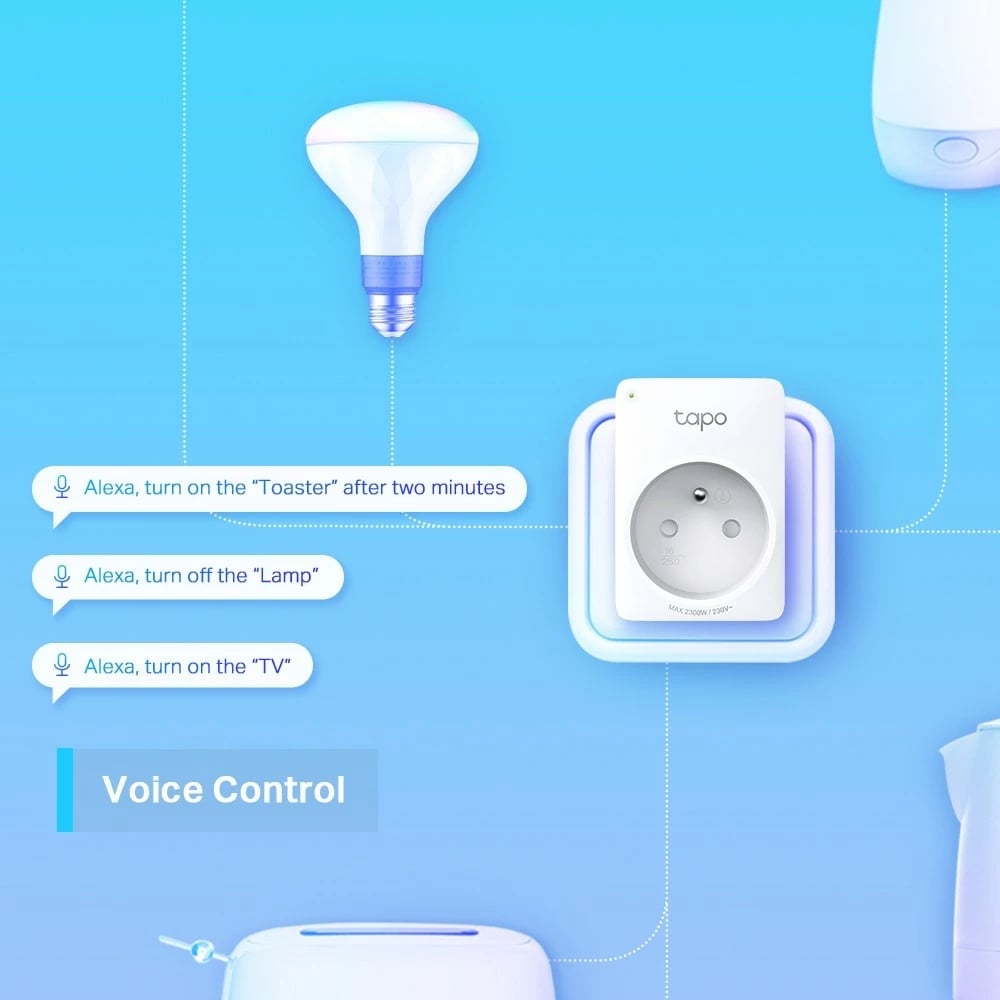 Prizë e mençur TP-LINK Tapo P100, 2-pack, WiFi, e bardhë