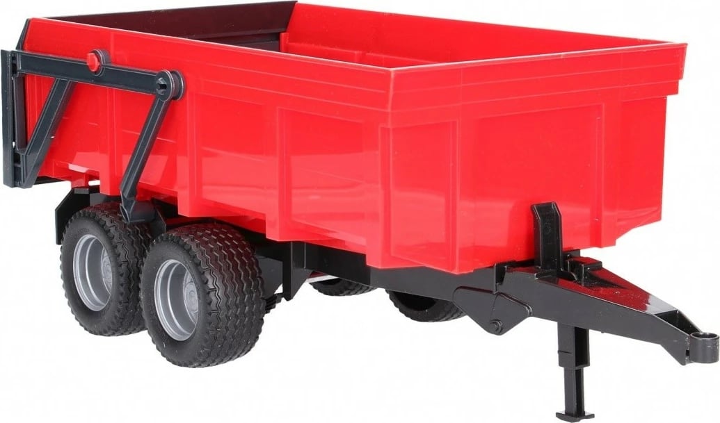 Rimorkio lodër me kiper dy-akshe, BRUDER BR-02211, shkallë 1:16, plastikë, e kuqe/zezë