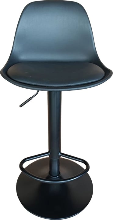 Karrige për bar Louser, e zezë, e rregullueshme në lartësi, 44x46x114cm Karrige për bar Louser, e zezë, e rregullueshme në lartësi, 44x46x114cm