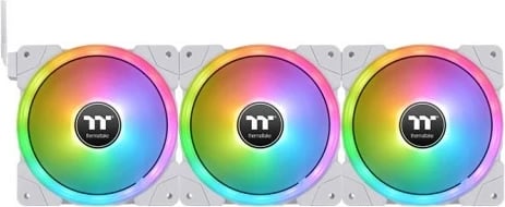 Ventilatorë kasë Thermaltake SWAFAN EX14 RGB 140mm, 3 copë, i bardhë