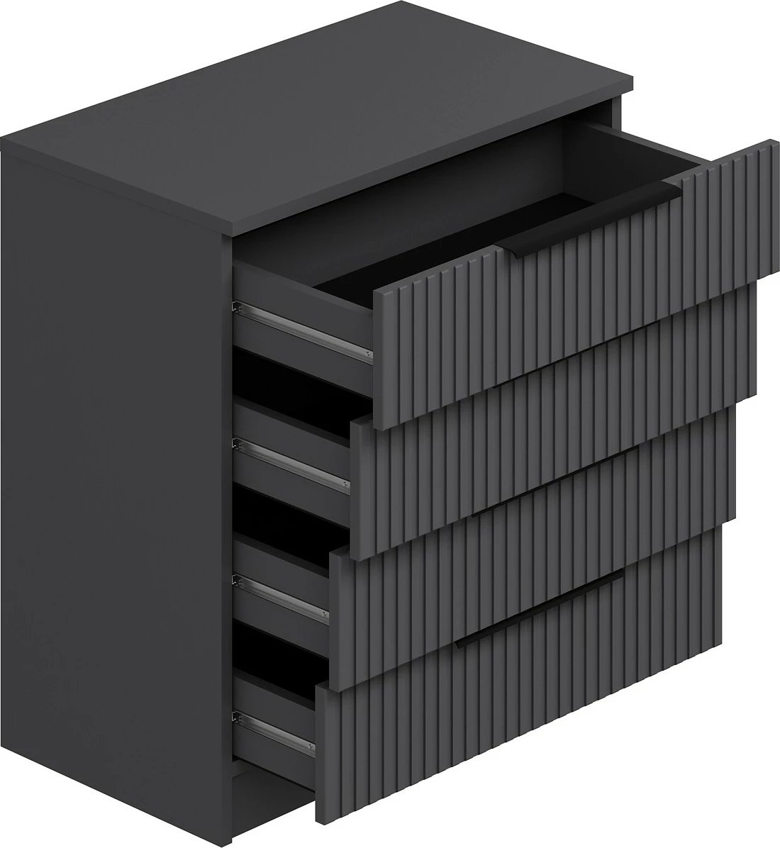 Komodë Hanah Home, Kale, anthracite, 72x77x42cm