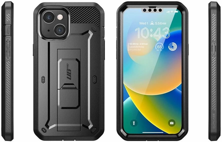 Mbështjellës Supcase Unicorn Beetle Pro për iPhone 13 / iPhone 14, i zi
