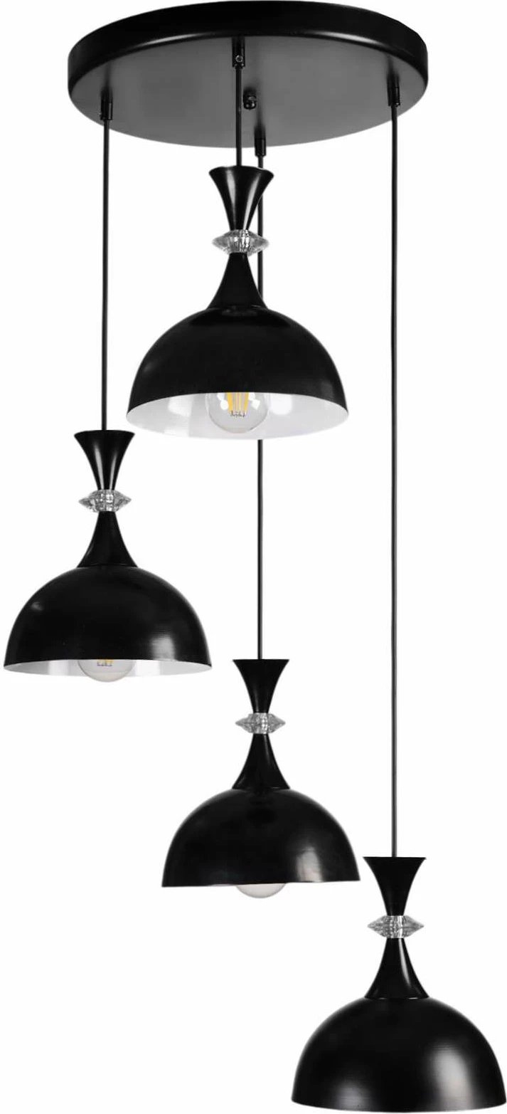 Llambë tavani Opviq, 9021-4, metal i zi, lartësi e rregullueshme