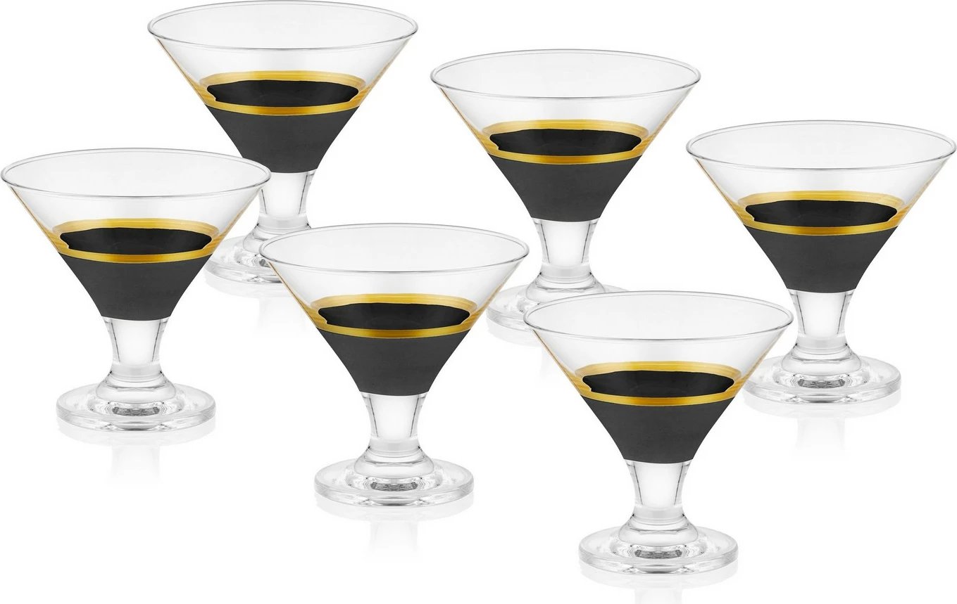 Set gotash akulli për akullore, xham, 6 copë, Hermia, GLW0005 Set gotash akulli për akullore, xham, 6 copë, Hermia, GLW0005