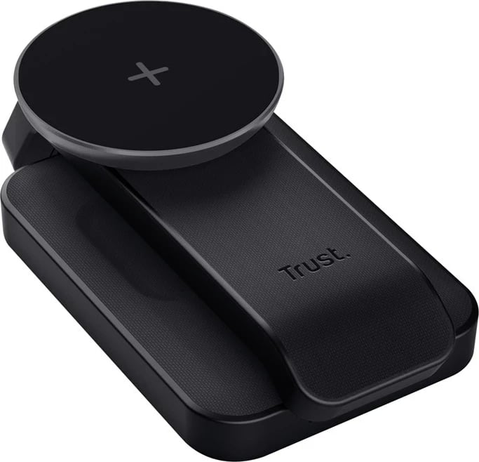 Karikues wireless Trust Viro, për kufje, celular, smartwatch, i zi