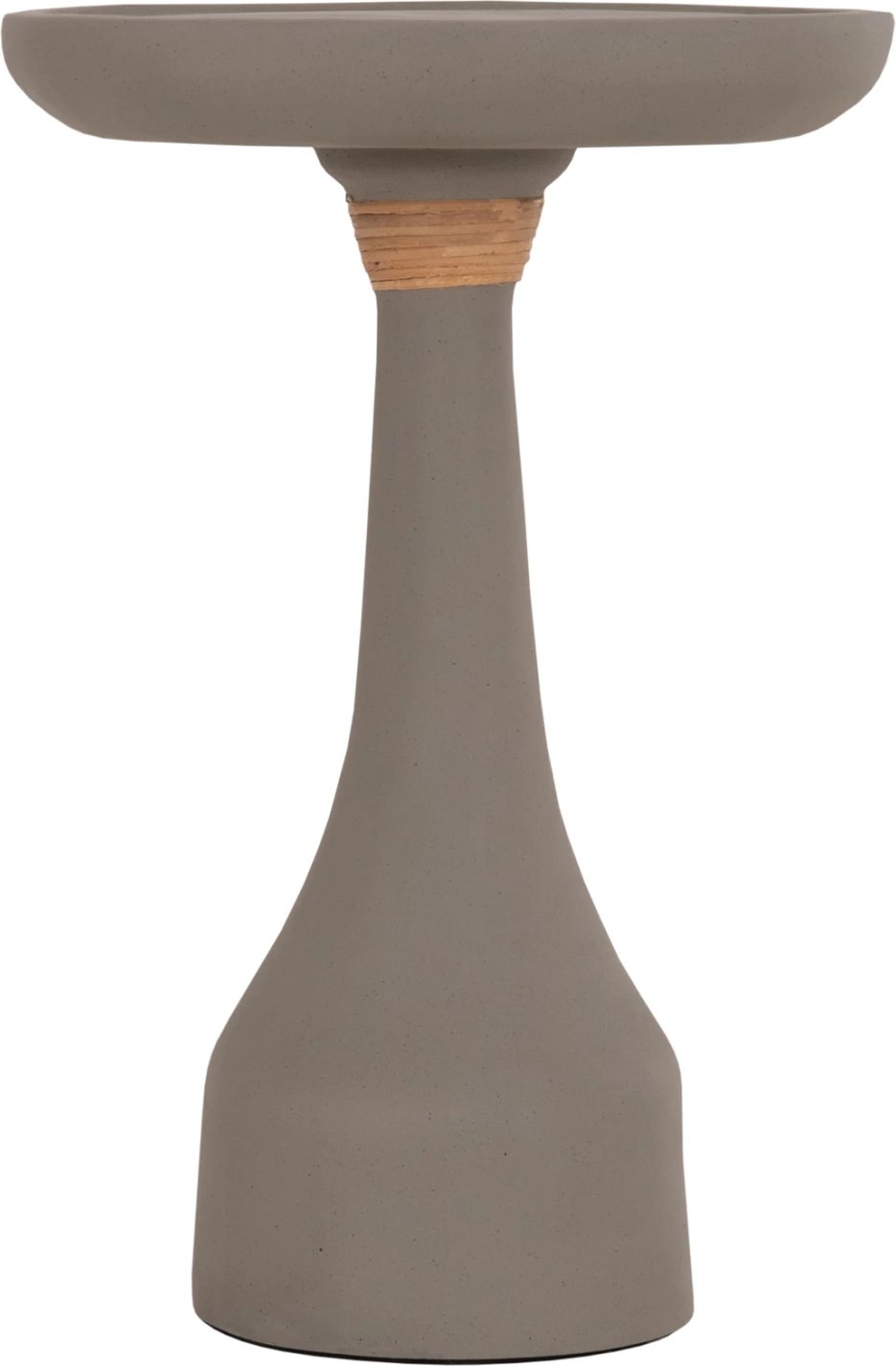 Tavolinë anësore e lartë TORG, rrethore, çimento fiber, ngjyrë gri, FH18170.03, Φ41x62H cm