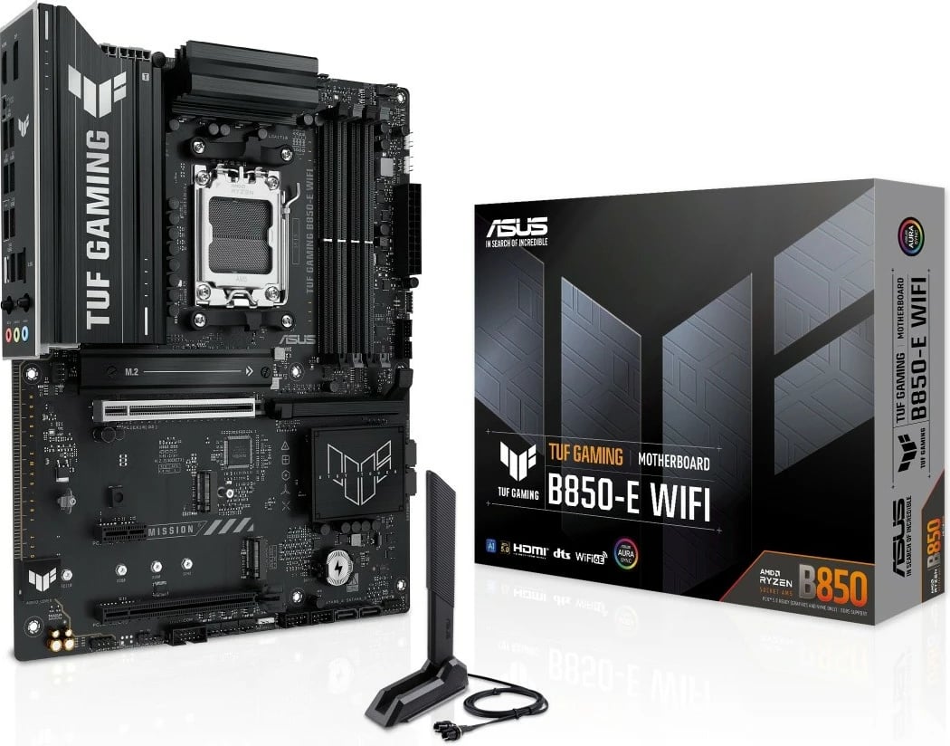 Pllakë amë Asus TUF GAMING B850-E WIFI, Socket AM5, DDR5, ATX, e zezë